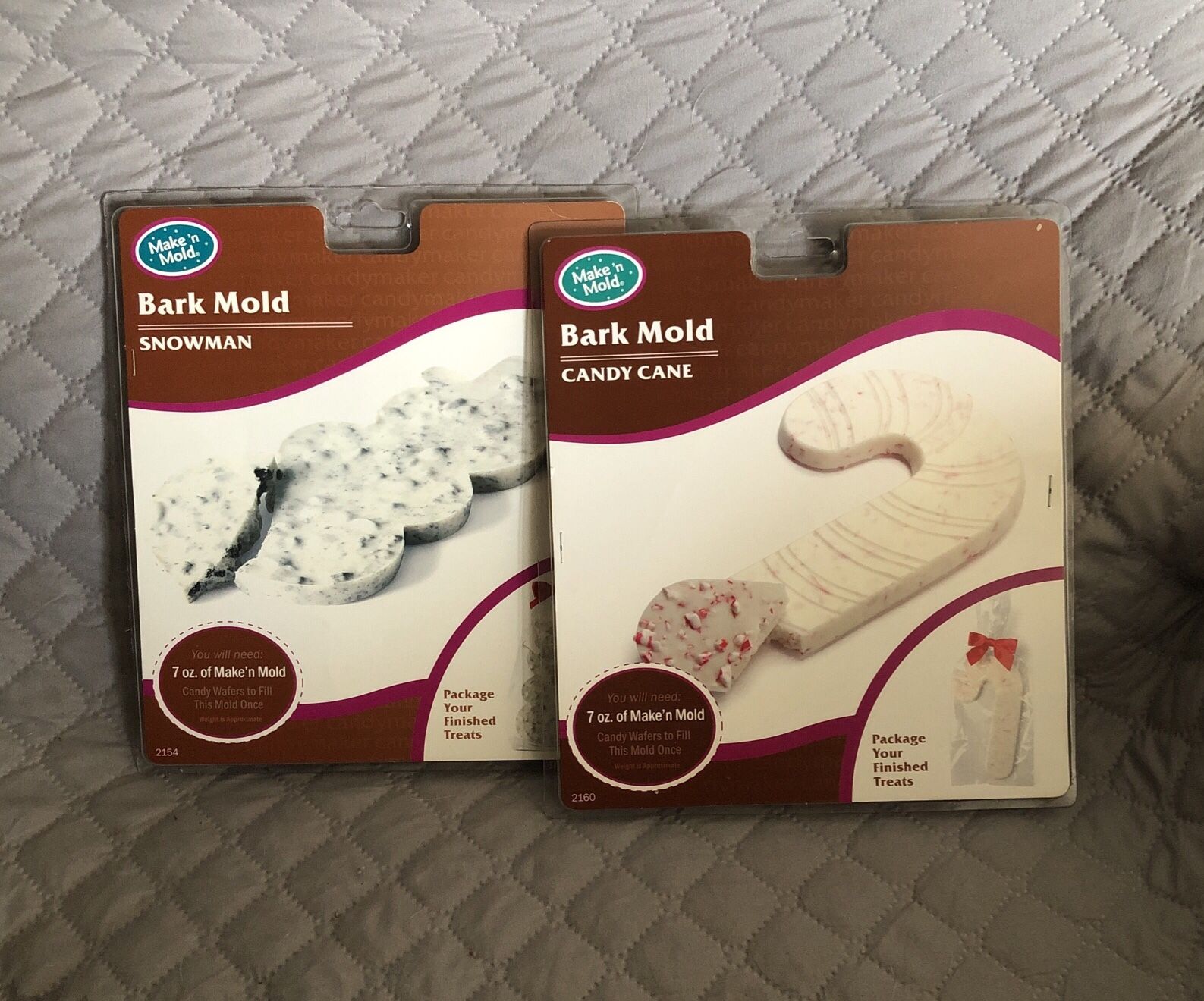 Set Of Two - Snowman And Candy Cane Make ‘n Molds