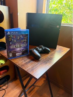 PS4 with controller and all cables and Sega Genesis 50 on 1