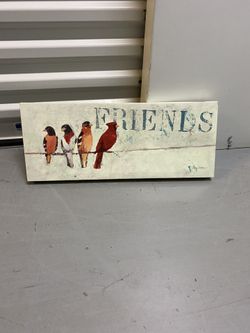 Canvas Print Birds on a wire 