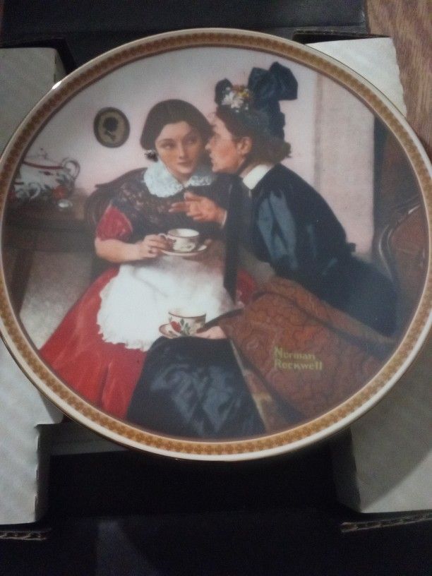 COLLECTOR'S PLATE (Gossiping In The Above)