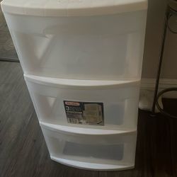 Plastic 3 Drawer Storage