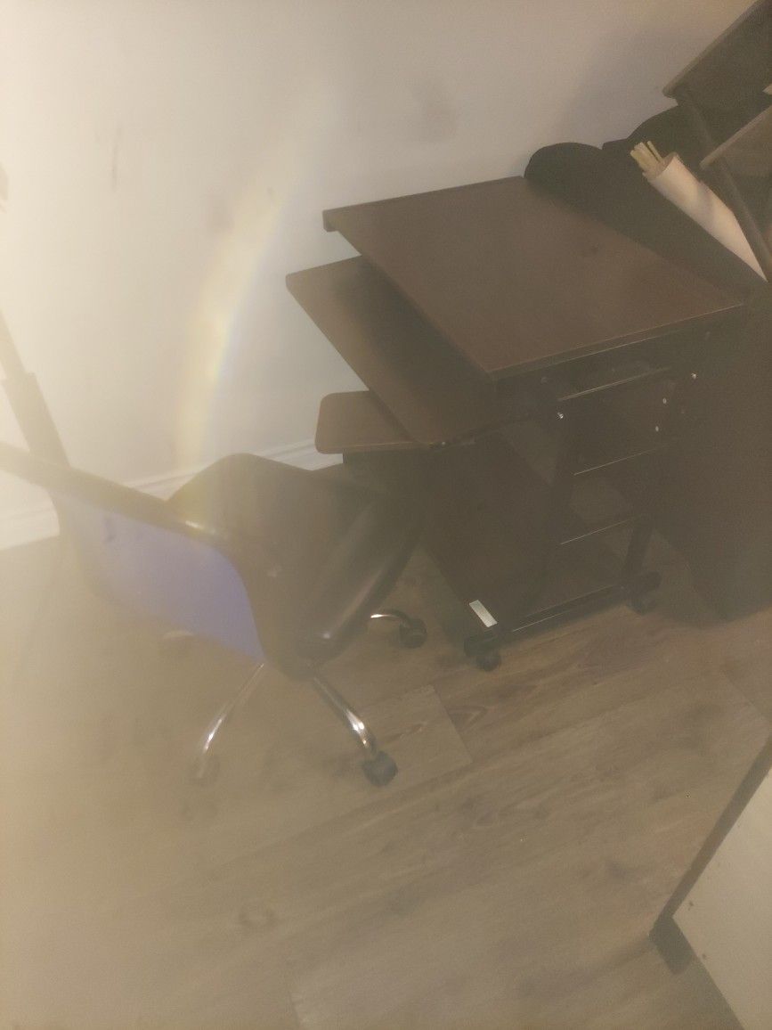 Computer Desk And Nice Chair 