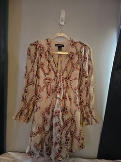 Celia Birdwell For Express Silk Dress Size 0