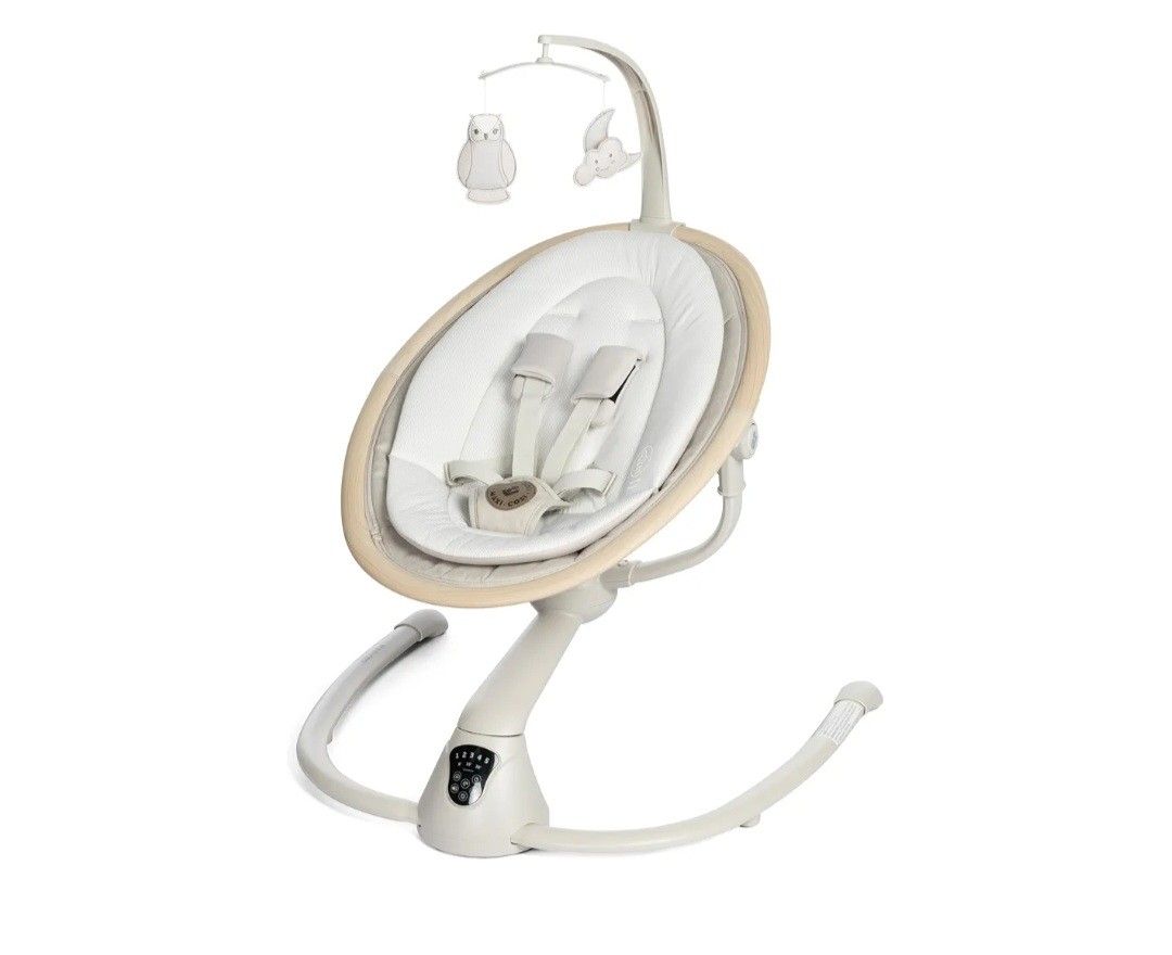 Maxi-Cosi Cassia Baby Swings for Infants: Smart Portable Baby Swing with Music, Lightweight & Foldable Baby Swing, 360 Rotation Infant Swing, Classic