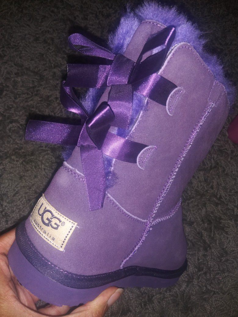 New Pair Ugg Purple Boots Size 9