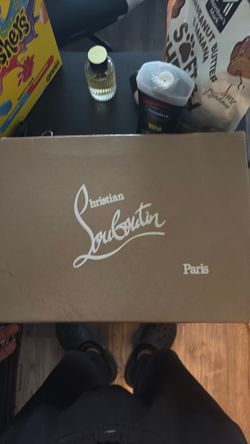 Christian Louboutin dress shoes sliver with spikes