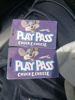 Chuck E. Cheese play pass cards $100 each sell for $25