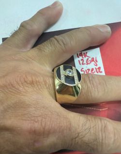 14K Solid Gold Ring For Wedding 12.6Gr Size 12