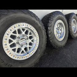 17" KMC rims w- 33" BfGoodrich KO2 tires.  $1350