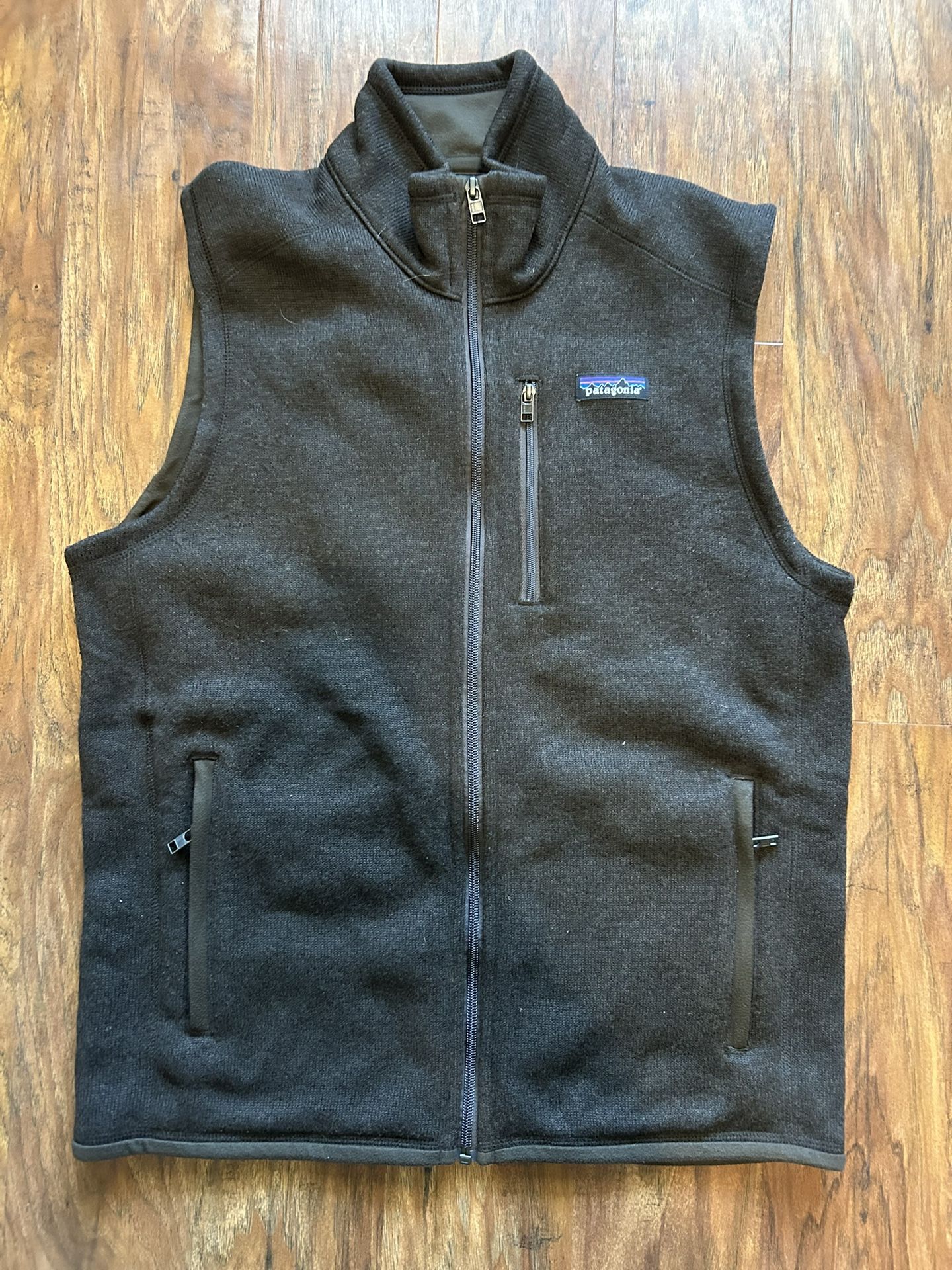 Patagonia Men's Better Sweater Fleece Full Zip Vest Brown Like New Size Medium