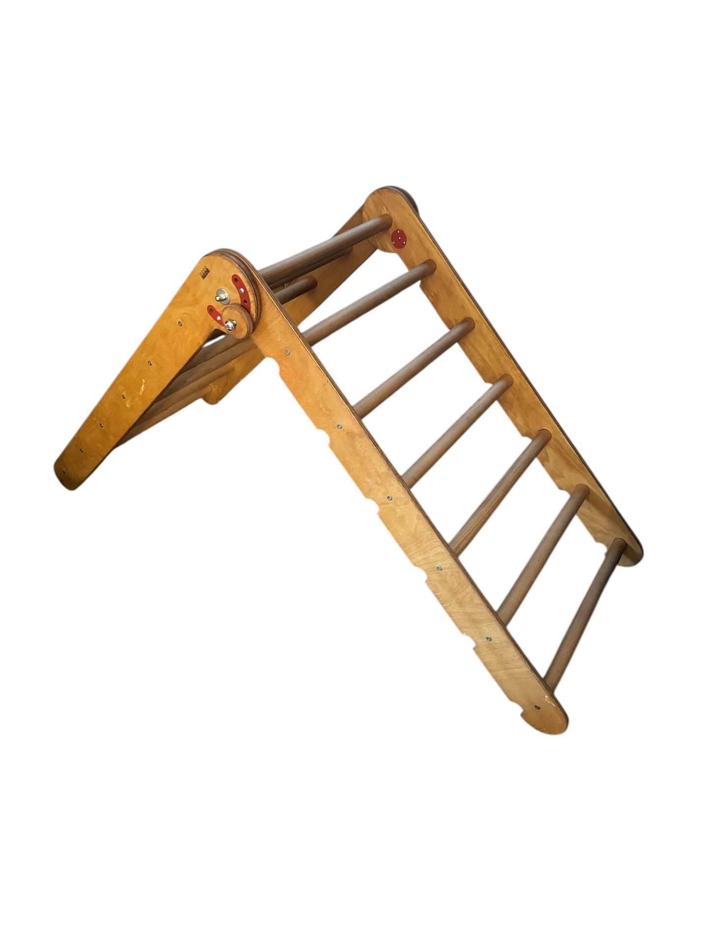 Good Evas Montessori Pikler Triangle Wooden Climbing Ladder Toy Toddler Baby Kids Adjustable Foldable