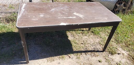 5 Ft X 30" STEEL TABLE/DESK