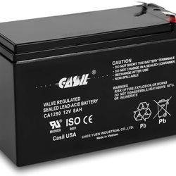 Casil CA1280 12V 8Ah SLA/AGM Sealed Lead Acid Maintenance-Free Battery 