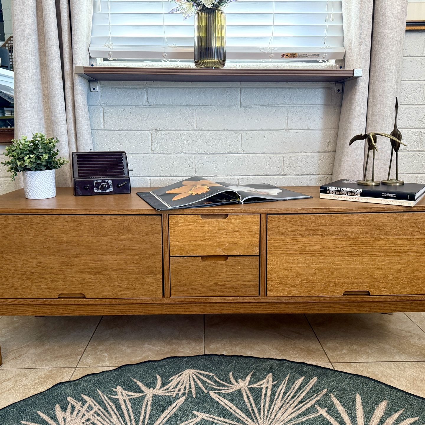Vintage IKEA Stockholm TV Stand Mid Century Modern Style for Sale