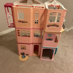 Barbie Doll House With Accessories And Dolls  Dolls