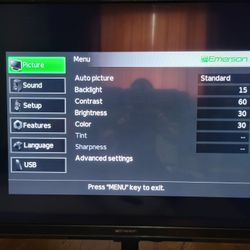 TV with the standard and the cable antenna including