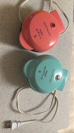 Nostalgia MyMini Grill and Waffle Maker