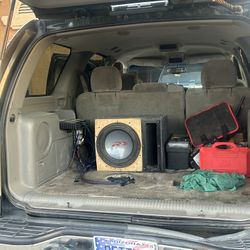 Alpine Type R12 Subwoofer With Custom Box, And Rockfordfosgate Amp 
