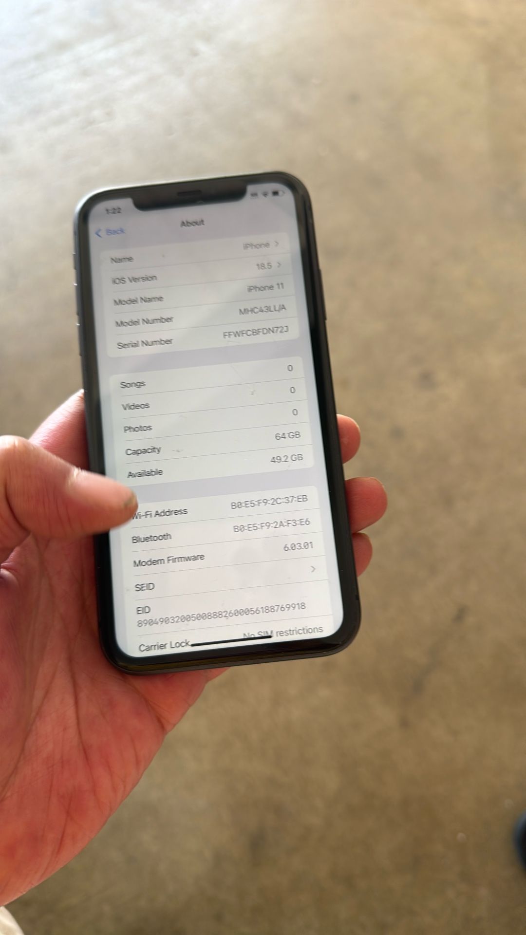 Apple iPhone 11 64g Unlocked