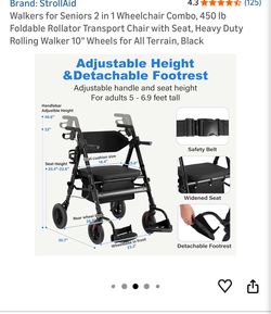 Wheelchair walker