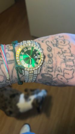 Iced out men’s watch