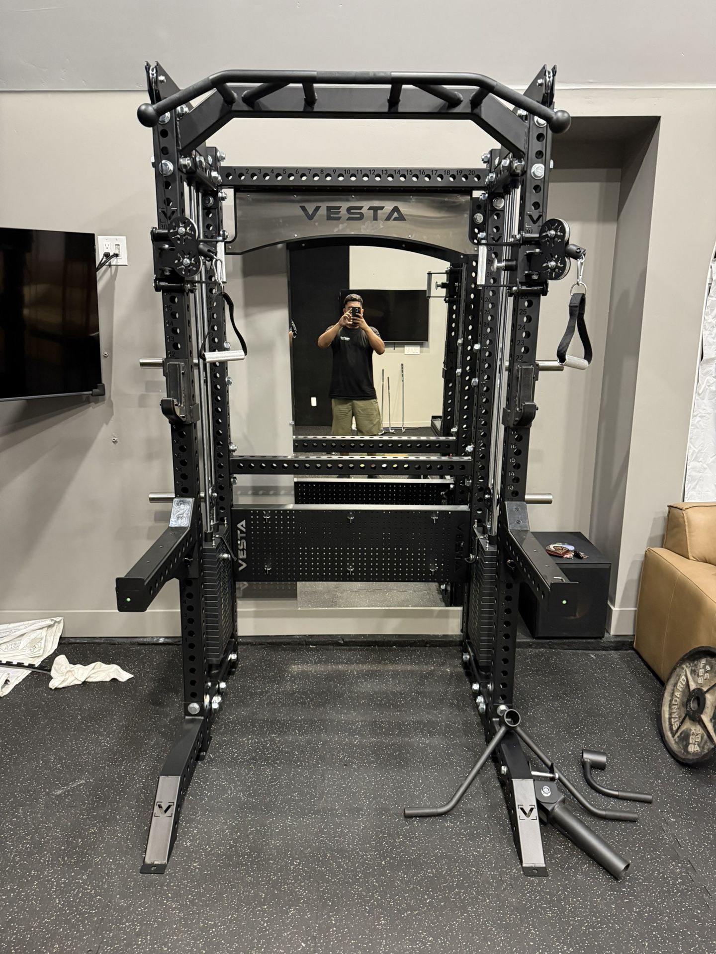 Vesta Fitness PRO SERIES 2-1 Ultimate Half Rack Functional Trainer/Gym Equipment/ Home Gym/ Fitness/ FREE DELIVERY 🚚