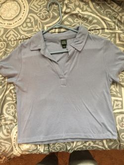 Light blue fashion polo