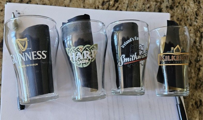 4 Mini Beer Glasses