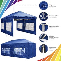 10x20 Pop up  Canopy 420D Waterproof Commercial  Tent UPF 50+ All Weather Waterproof Outdoor Wedding Party Tents Canopy Gazebo