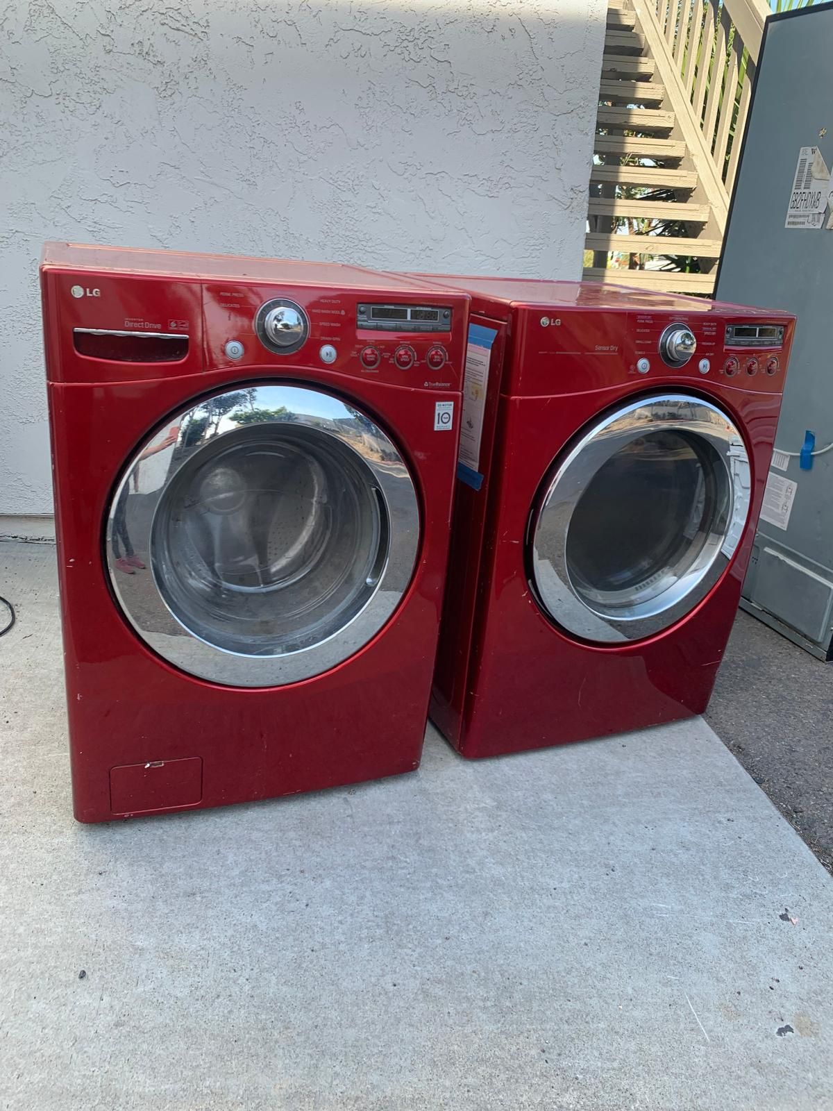 LG washer and dryer