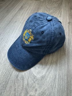 Blue cap with Ukrainian emblem