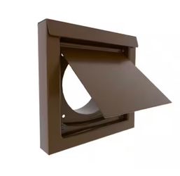 4 in. Powder Coated Steel Brown Dryer Vent
