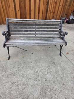 Iron Park Bench