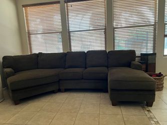 Large brown couch