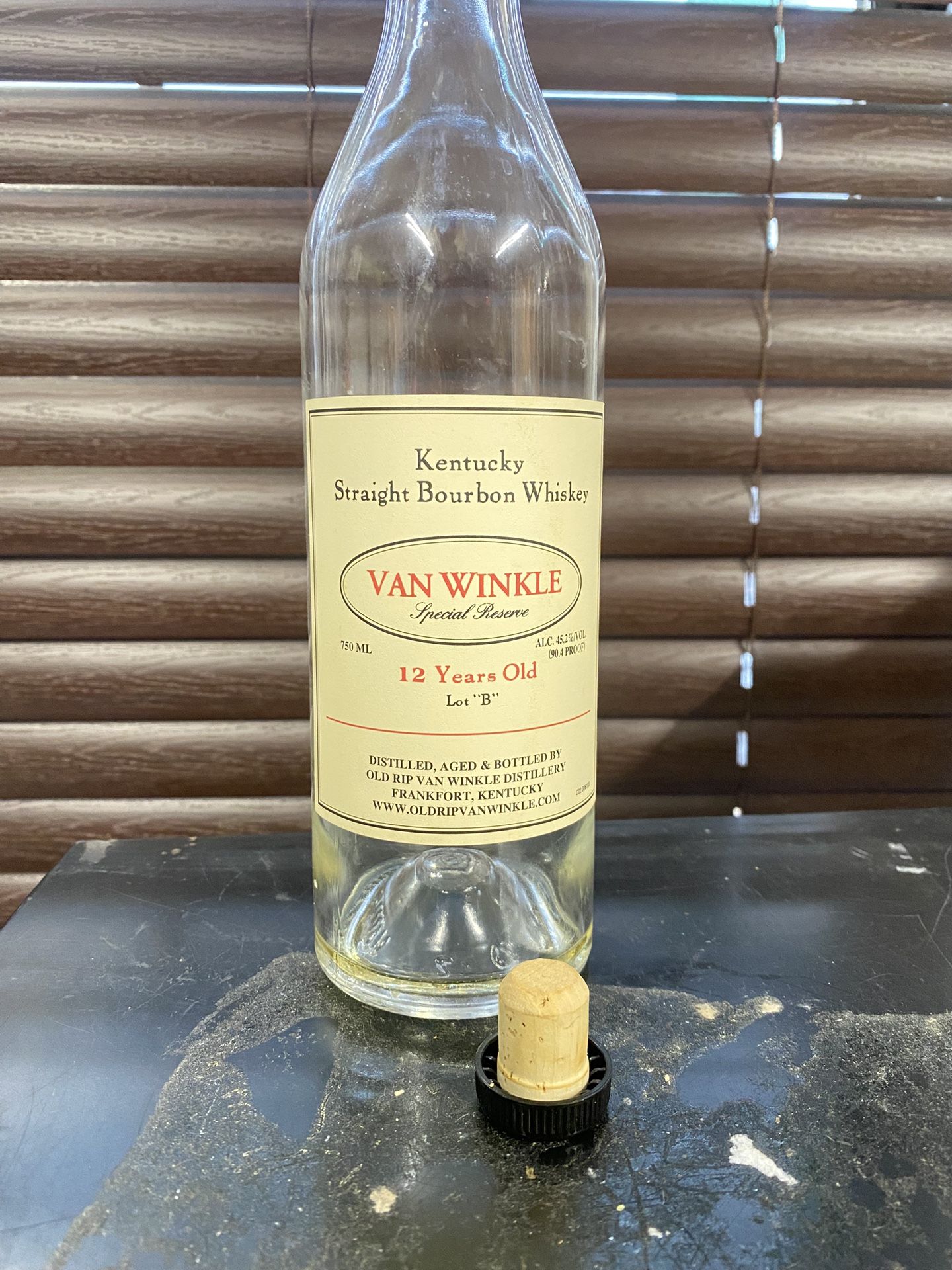 Van Winkle Bottle With Cap