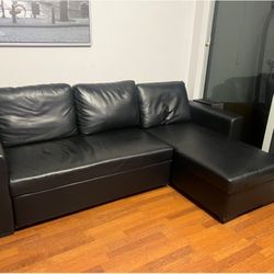 Milford Corner 3 Seater Black Faux Leather
Sofa