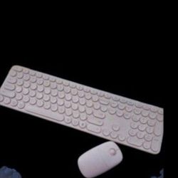 Pink Wireless Bluetooth Keyboard &Mouse
