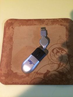 Laptop USB mouse and mouse pad