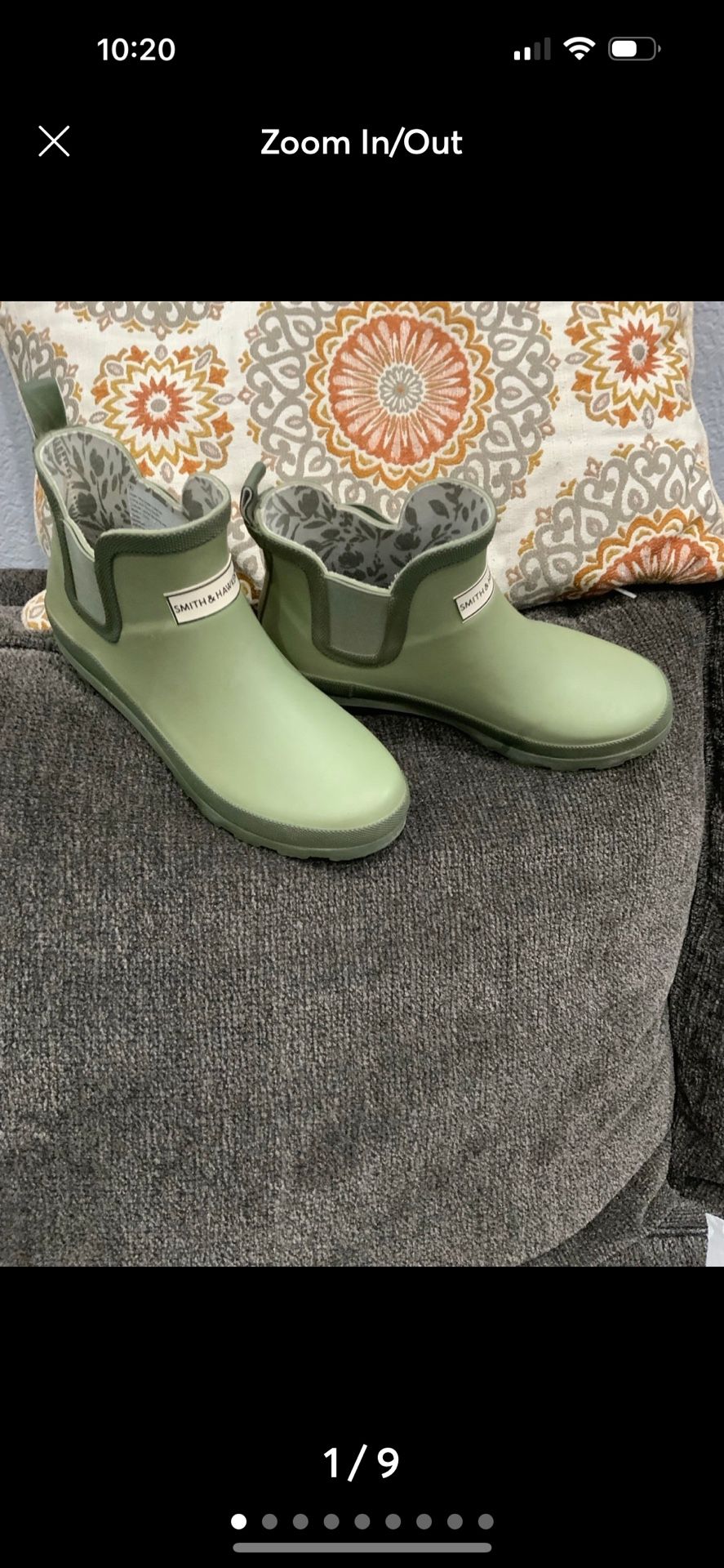 Rain Boots, Smith & Hawkins Size 8