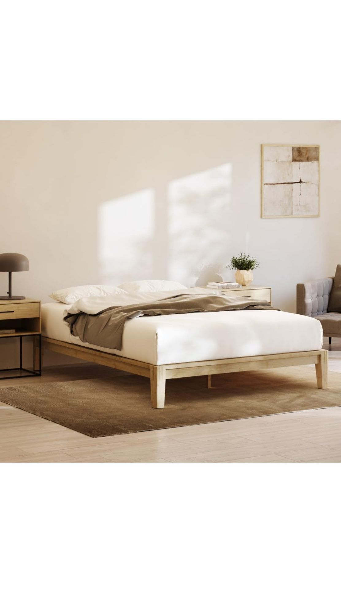 Nectar Bamboo Platform Bed Frame (Twin) *Brand New*
