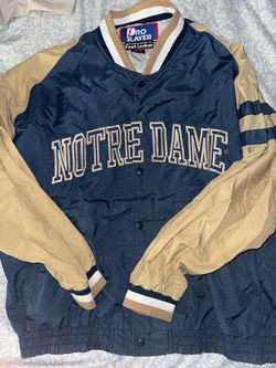 90s vintage Notre Dame button up windbreaker
