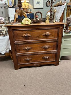Sale…Victorian era three drawer chest dresser