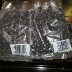Black Decorative Marbles 9/16", 2 Bags, 100 Each Bag