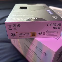 Brand new in the box, audio interface, and also brand new in the box of 500 gig hard drive