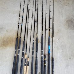 Saltwater  And  Freshwater  Fishing  Rods 