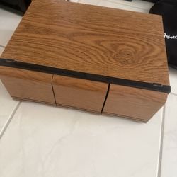 Wood Grain CD Holder Case
