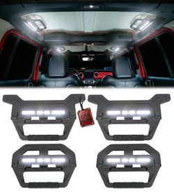 Metal Light Up Grab Handles Compatible with Wrangler JL JLU 2018-2026 2 Door 4 Door and Gladiator JT; Mounts to factory roll bar locations; Not compat