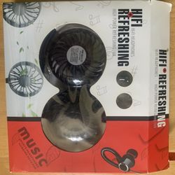 Bluetooth Fan With Earphones