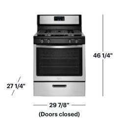 Whirlpool - 5.1 Cu. Ft. Freestanding Gas Range