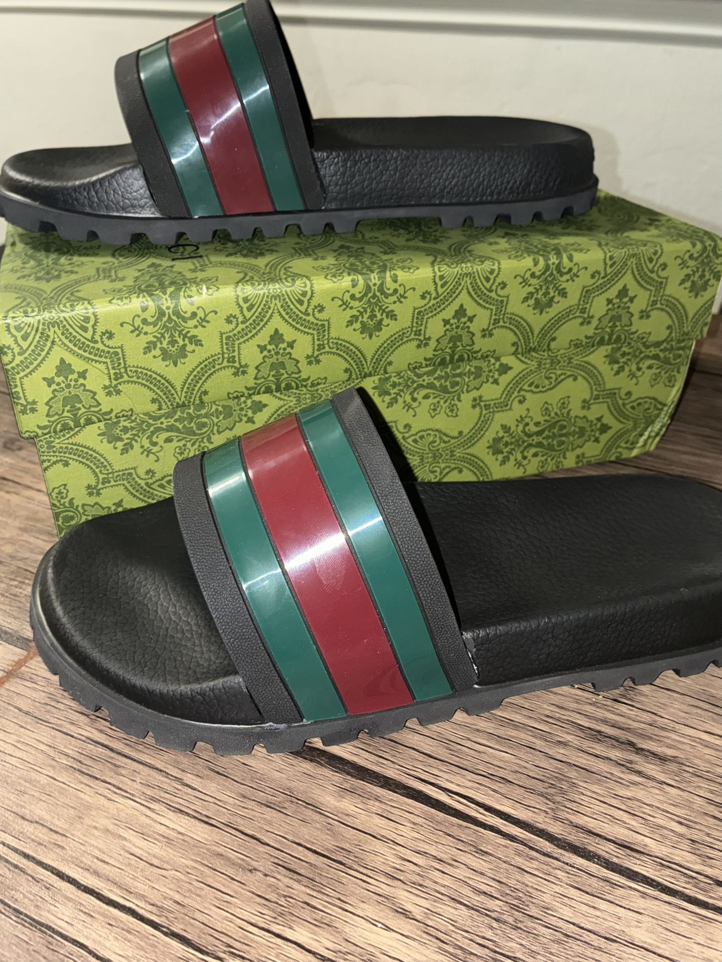gucci web slides ‘black’